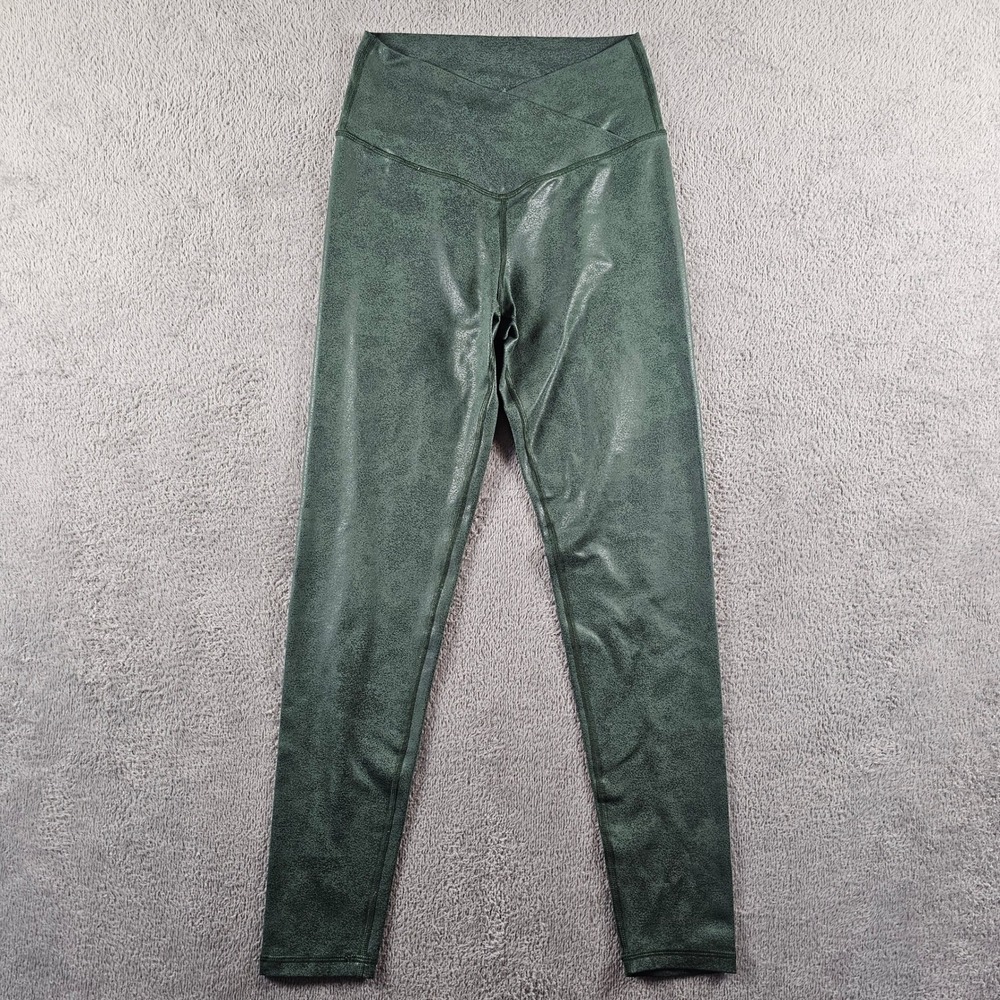 OFFLINE by Aerie Real Me Crossover‎ High Waisted Faux Leather Leggings Green M